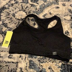 Black Sparkle Sports Bra